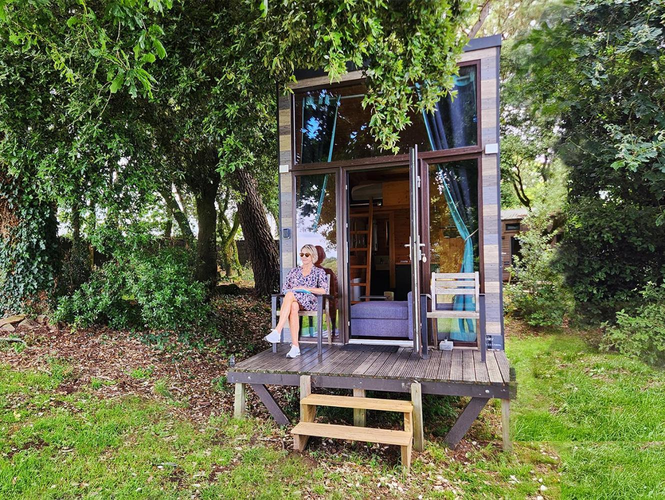 Gites & Tiny Houses Les Hauts De Toulvern Baden Pokoj fotografie