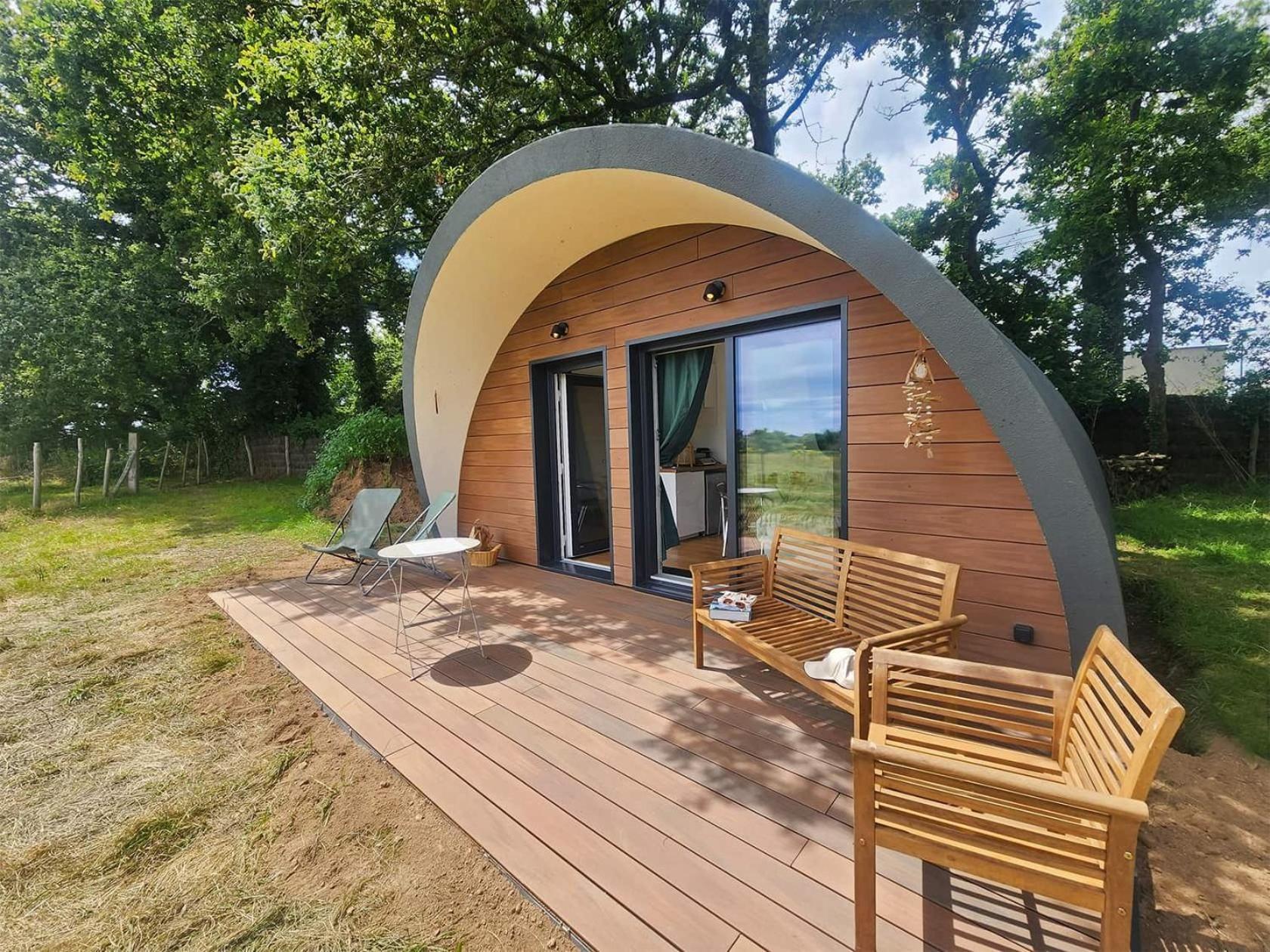 Gites & Tiny Houses Les Hauts De Toulvern Baden Pokoj fotografie